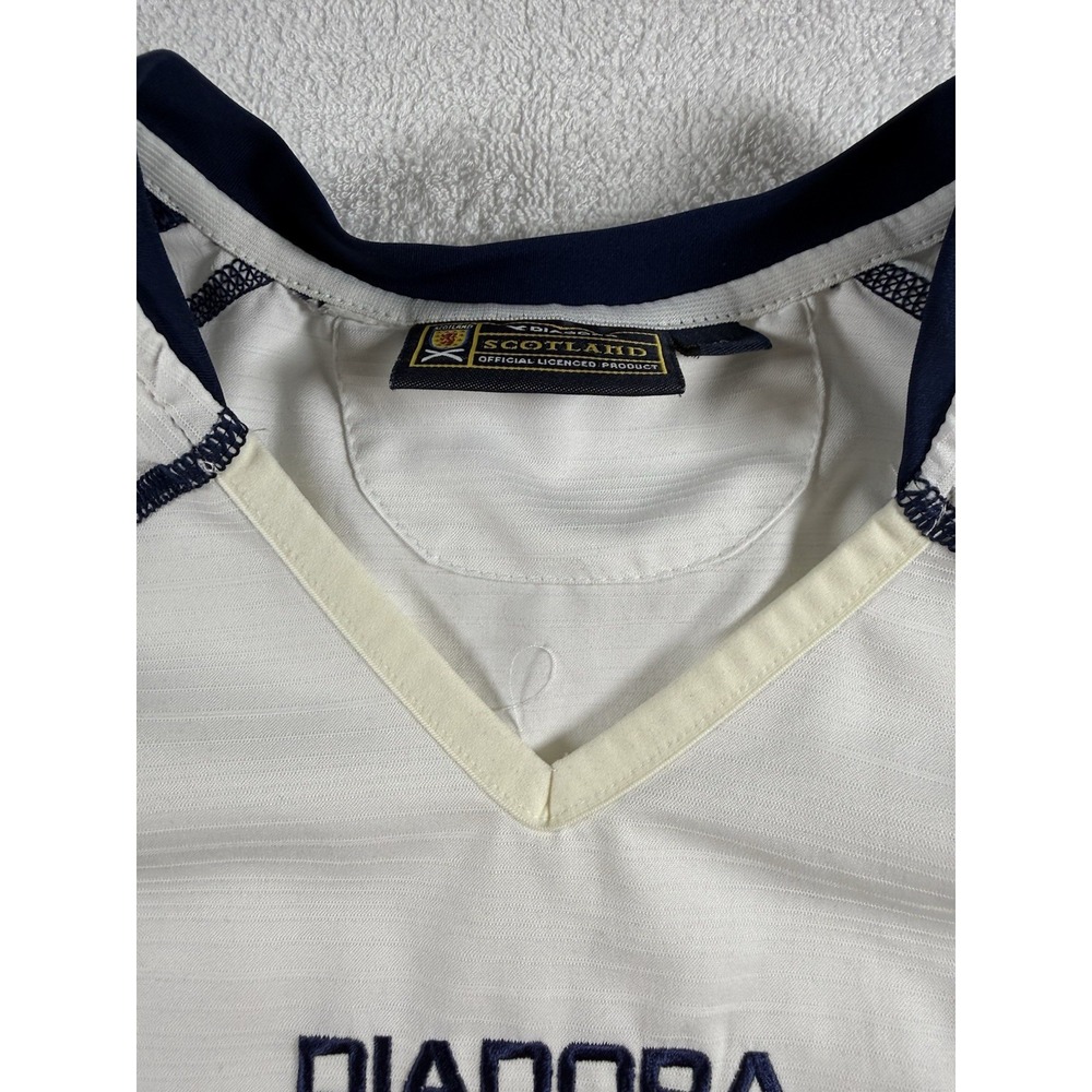 Scotland Away football shirt 2003 - 2005 White Diadora Woman Size 10 - Picture 11 of 15